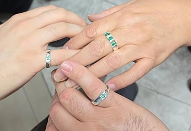 Hands-on emerald ring making class Bogota Colombia