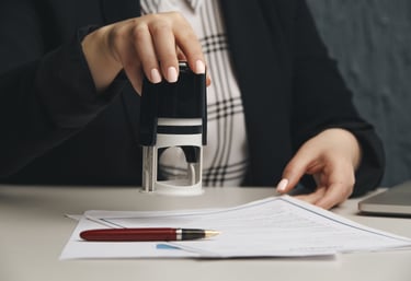 Tampons encreur ronds