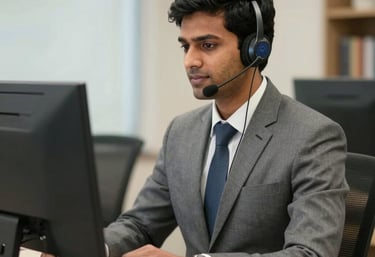 A diverse team of professionals collaborating enthusiastically around a modern workspace.