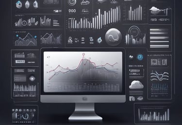 a man riding a skateboard down a street next to tall buildings