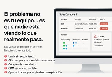 "CRM asistido sin captura manual"