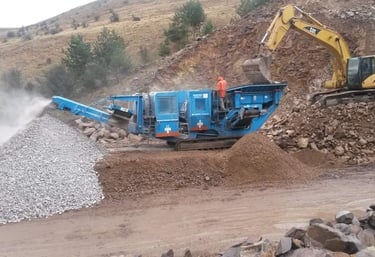 mobil konkasör mobil crusher boru hattı pipe line doğalgaz boru hattı beratoğlu inşaat