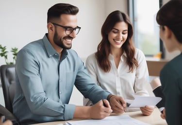 A cozy setting with two people engaged in a heartfelt conversation.