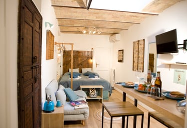 Bedroom at Studio Paolina 1 holiday house in Rome city center