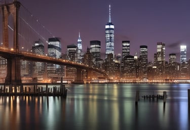 A serene European village street bathed in soft morning light.