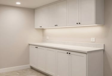 Before-and-after shots of a remodeled bathroom in a Pennsylvania home.