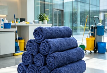 Microfiber Janitorial Cleaning Cloth
