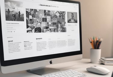 A friendly web designer collaborating with a local shop owner on a laptop.