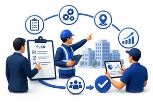 On-ground execution illustration showing practical business implementation support