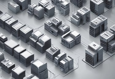 Close-up of a professional team collaborating over technical blueprints and laptops.