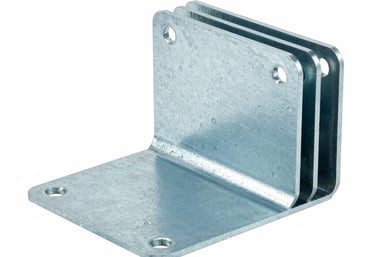 Finished metal parts neatly arranged, showcasing smooth edges and clean cuts.