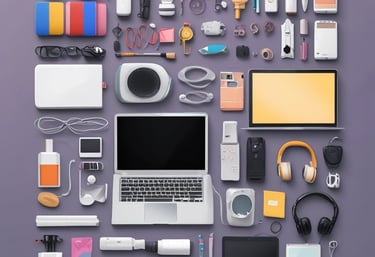 different products like phones, beauty products, hair products, gadgets, gaming laptops etc