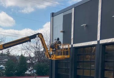 Boom lift camera install