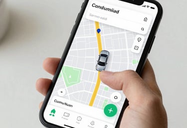 Close-up of a smartphone screen displaying the Deeptrack Brasil tracking app interface