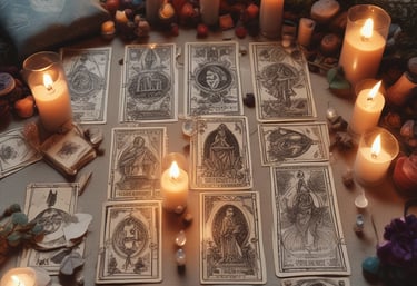 A warm, inviting scene of a person smiling while texting on their phone, surrounded by soft glowing lights.