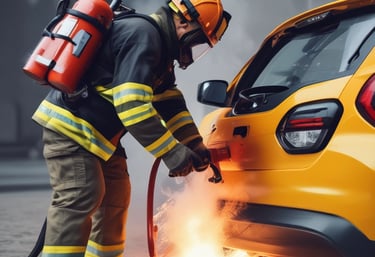 Professional consultant explaining fire safety plans to a business team.