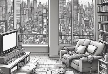 A modern office space showcasing a collaborative team environment.