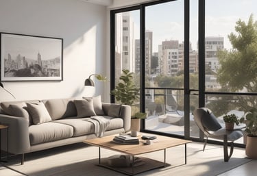 Close-up of hands reviewing rental agreements and financial documents on a desk.
