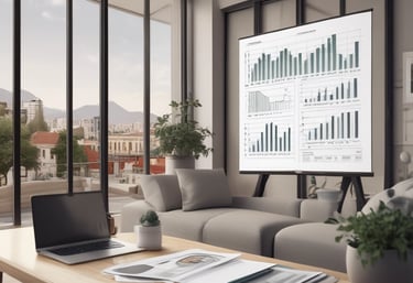 Close-up of hands reviewing rental agreements and financial documents on a desk.