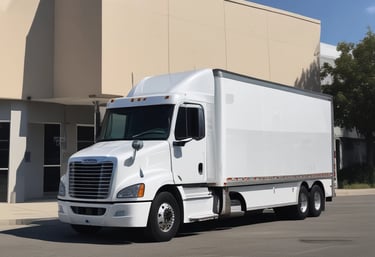 A sturdy Tankdog truck loaded and ready to hit the road on a bright morning.
