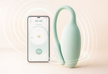 Build-in Patented pressure sensor help detect pelvic floor movement.