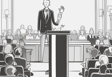 Hands typing on a laptop with notes and a cup of tea nearby.