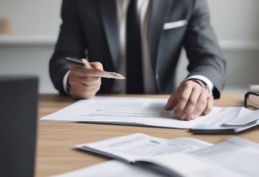 A welcoming local real estate agent shaking hands with a happy buyer in front of a beautiful Jodhpur villa.