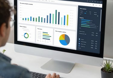 An instructor explaining data concepts on a digital whiteboard during an online class.
