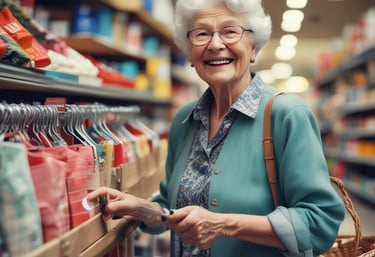 A welcoming storefront with shelves stocked with groceries, pet supplies, and household items.