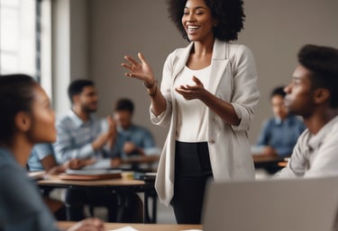 A vibrant church gathering where members are joyfully participating in a community event.