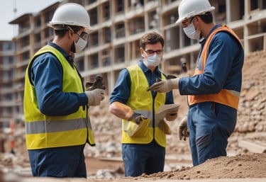 A safety training session in a workplace.