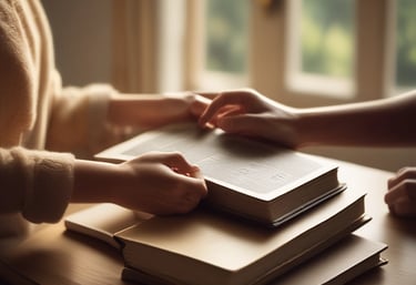 A comforting counseling session between a volunteer and a mission worker online.