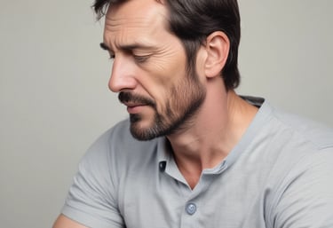 A serene person meditating with golden energy flowing around them against a dark background.