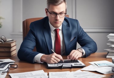 A warm office setting where a financial advisor listens intently to a client.