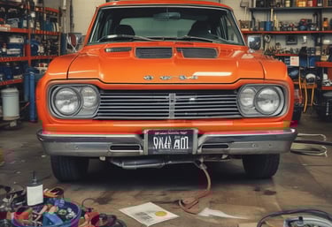A mobile locksmith van parked beside a car with tools laid out for key replacement.