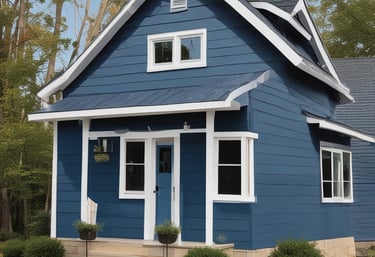 four orange, green, blue, and red paint rollers