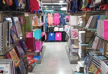 Papelaria com produtos para escritório e home office