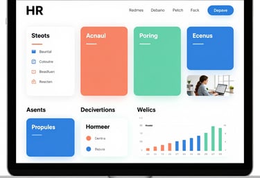 A team brainstorming session around a rustic wooden table with notes and laptops.