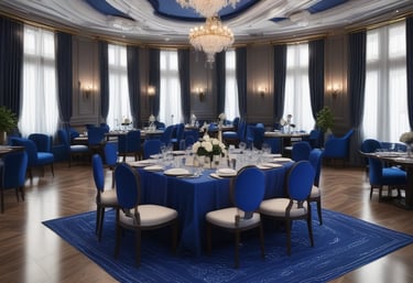 A prestigious award trophy displayed on a table.