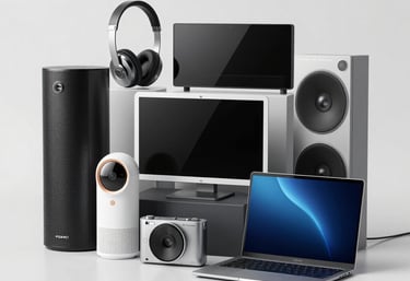 bunch of different electronic goods