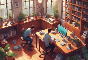 A smiling family standing together in front of their cozy Ohio home.