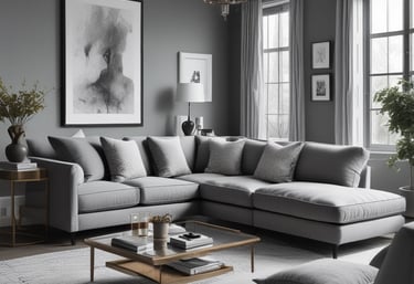 A cozy, freshly cleaned sofa in a bright living room with soft natural light.