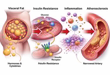 “The Cardiometabolic Cascade: From Visceral Fat to Atherosclerosis”