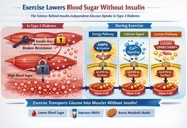 👉 Exercise Unlocks a Hidden Glucose Pathway in Muscle — Independent of Insulin