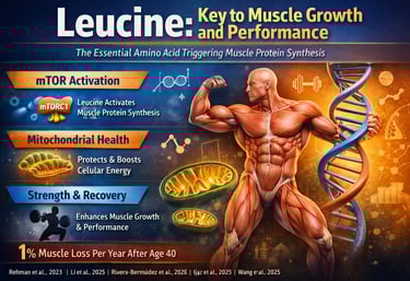 Muscle After 40: How Leucine Counteracts Sarcopenia and Preserves Strength