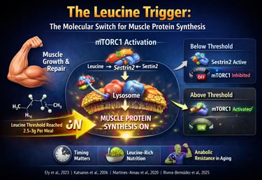 How Much Protein Per Meal? The Leucine Threshold That Switches Muscle Growth ON