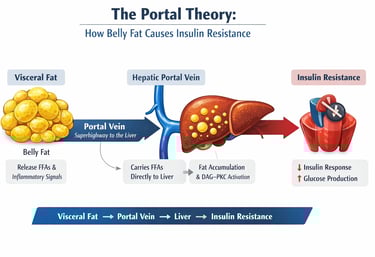 Why Belly Fat Causes Insulin Resistance: The Portal Theory Explained
