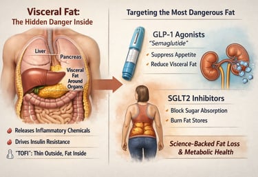 “Visceral Fat Treatment: GLP-1, Semaglutide & SGLT2 Explaine