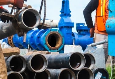 tuberia para columna de bombeo de pozo profundo extraccion de agua maniobras de colocación