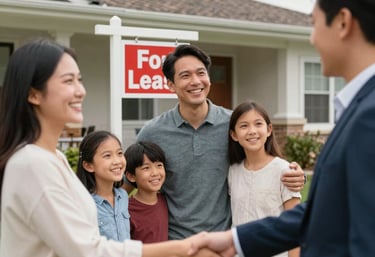 A well-maintained residential building with lush greenery and clean walkways.